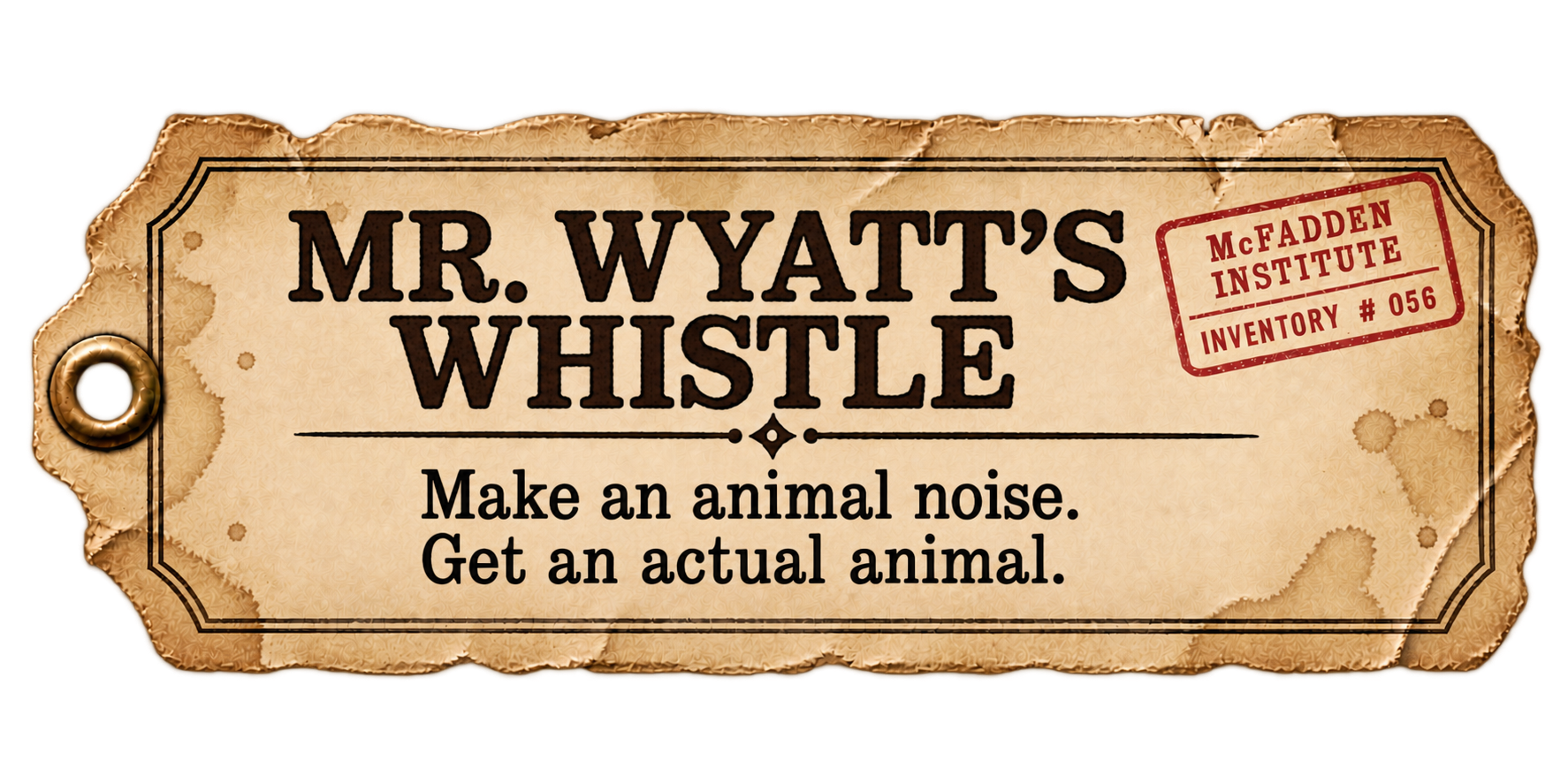 Mr. Wyatt's Whistle description